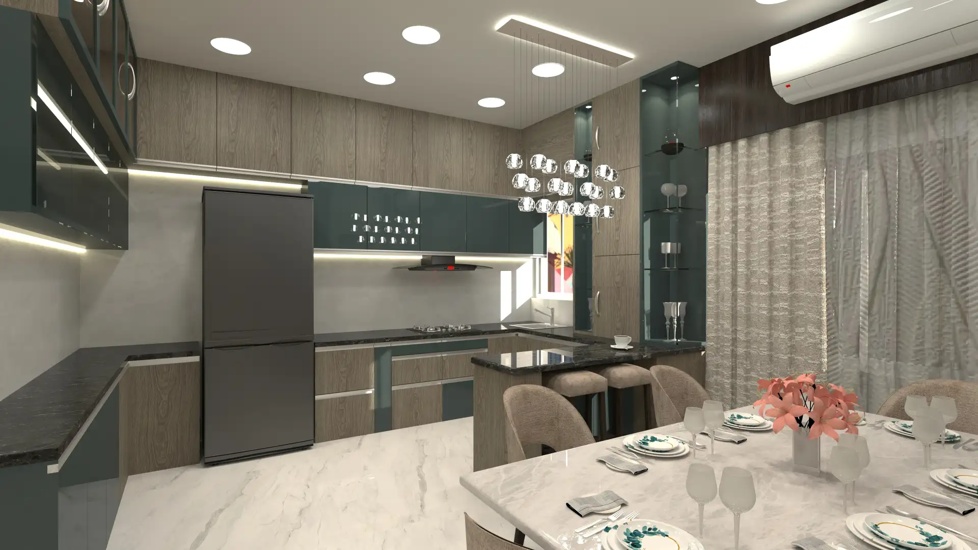Modern Kitchen and Dining